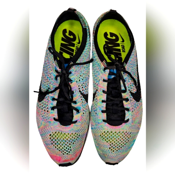 Nike Other - Nike Flyknit Racer Sneakers Men Size 10.5 Multi-Color 2.0 Running 526628-304
